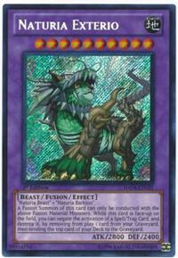 Naturia Exterio trading card from Hidden Arsenal 4 Naturia Exterio - Hidden Arsenal 4 YuGiOh trading card