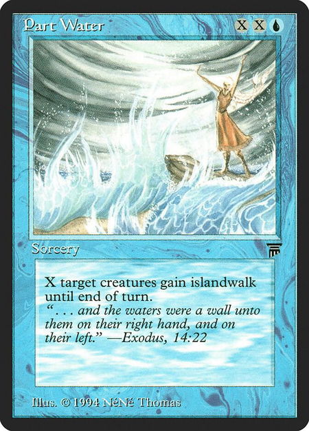 Part Water trading card from Legends Part Water - Legends Magic: The Gathering trading card