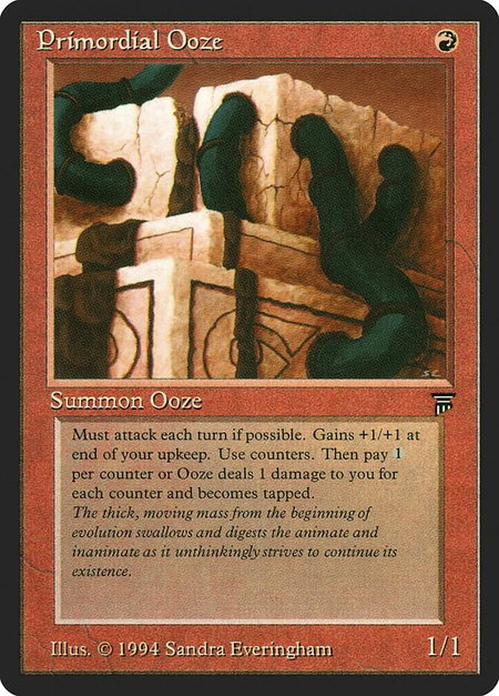 Primordial Ooze - Legends Magic: The Gathering trading card
