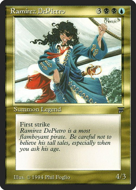 Ramirez DePietro - Legends Magic: The Gathering trading card