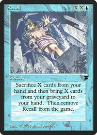 Recall - Legends (LEG) #70 - Rare Magic: The Gathering Trading Card