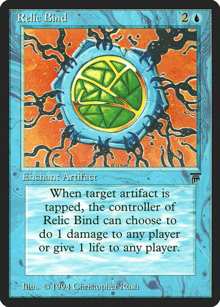Relic Bind - Legends Magic: The Gathering trading card