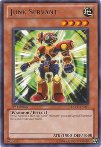 Junk Servant - Extreme Victory (EXVC) #EXVC-EN001 - Rare YuGiOh Trading Card