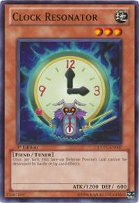 Clock Resonator trading card from Extreme Victory Clock Resonator - Extreme Victory YuGiOh trading card