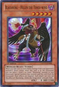Blackwing - Hillen the Tengu-wind - Extreme Victory (EXVC) #EXVC-EN008 - Super Rare YuGiOh Trading Card