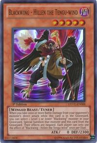 Blackwing - Hillen the Tengu-wind trading card from Extreme Victory Blackwing - Hillen the Tengu-wind - Extreme Victory YuGiOh trading card