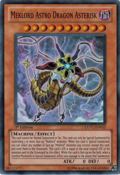 Meklord Astro Dragon Asterisk - Extreme Victory YuGiOh trading card