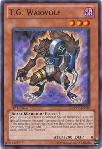 T.G. Warwolf trading card from Extreme Victory T.G. Warwolf - Extreme Victory YuGiOh trading card