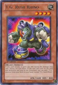 T.G. Rush Rhino - Extreme Victory (EXVC) #EXVC-EN021 - Rare YuGiOh Trading Card