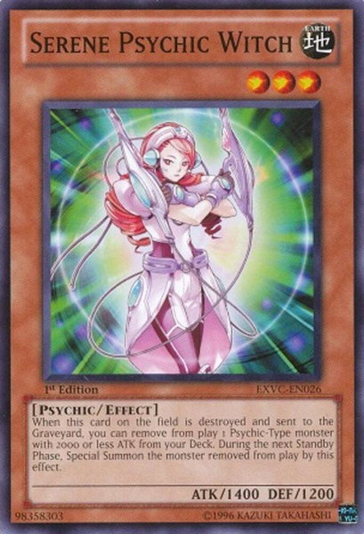 Serene Psychic Witch - Extreme Victory YuGiOh trading card
