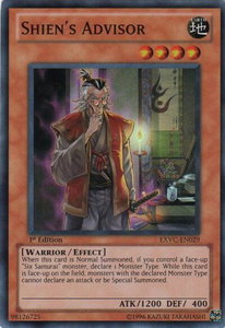 Shien's Advisor - Extreme Victory (EXVC) #EXVC-EN029 - Super Rare YuGiOh Trading Card
