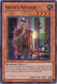 Shien's Advisor - Extreme Victory (EXVC) #EXVC-EN029 - Super Rare YuGiOh Trading Card