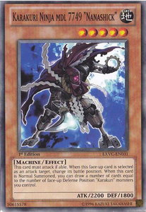 Karakuri Ninja mdl 7749 "Nanashick" - Extreme Victory (EXVC) #EXVC-EN031 - Common / Short Print YuGiOh Trading Card