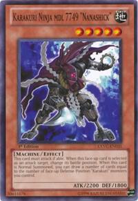 Karakuri Ninja mdl 7749 "Nanashick" - Extreme Victory YuGiOh trading card