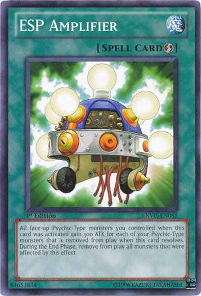 ESP Amplifier trading card from Extreme Victory ESP Amplifier - Extreme Victory YuGiOh trading card