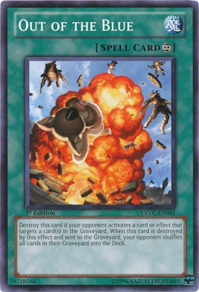 Out of the Blue - Extreme Victory YuGiOh trading card
