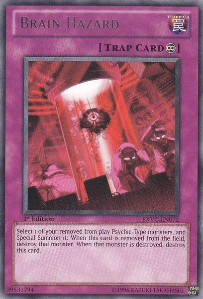 Brain Hazard trading card from Extreme Victory Brain Hazard - Extreme Victory YuGiOh trading card