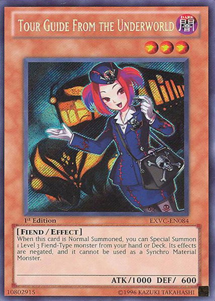 Tour Guide From the Underworld - Extreme Victory YuGiOh trading card