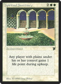 Spiritual Sanctuary - Legends (LEG) #38 - Rare Magic: The Gathering Trading Card