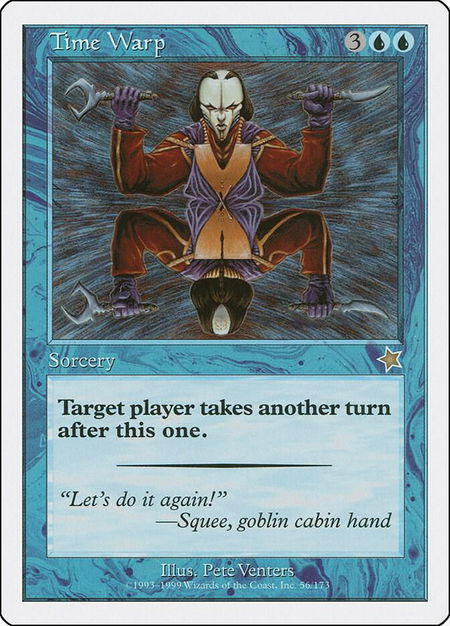 Time Warp trading card from Starter 1999 Time Warp - Starter 1999 Magic: The Gathering trading card