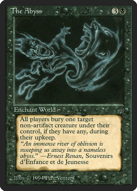 The Abyss - Legends Magic: The Gathering trading card