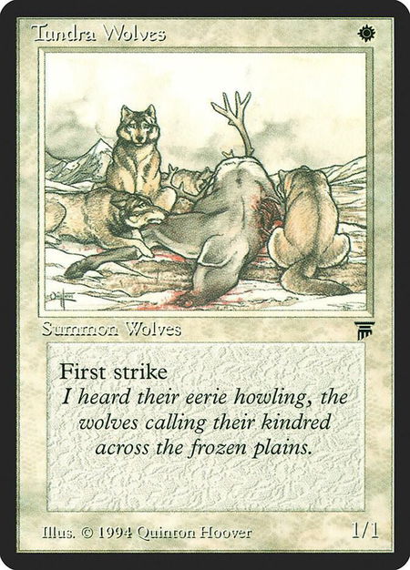 Tundra Wolves - Legends Magic: The Gathering trading card