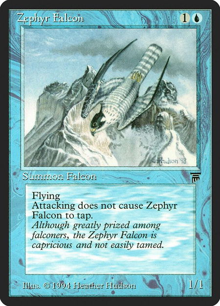 Zephyr Falcon - Legends Magic: The Gathering trading card