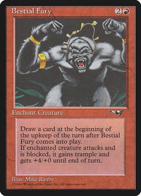 Bestial Fury - Alliances (ALL) #67b - Common Magic: The Gathering Trading Card