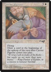 Carrier Pigeons (Hand) - Alliances (ALL) #1b - Common Magic: The Gathering Trading Card