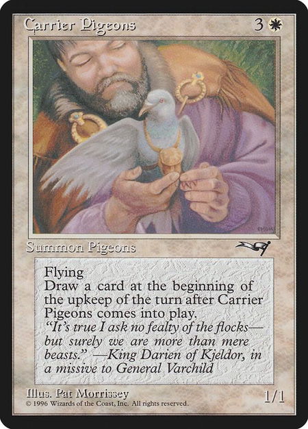 Carrier Pigeons (Hand) - Alliances Magic: The Gathering trading card