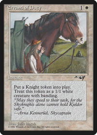 Errand of Duty - Alliances (ALL) #2b - Common Magic: The Gathering Trading Card