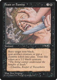 Feast or Famine (Knife) - Alliances (ALL) #49b - Common Magic: The Gathering Trading Card