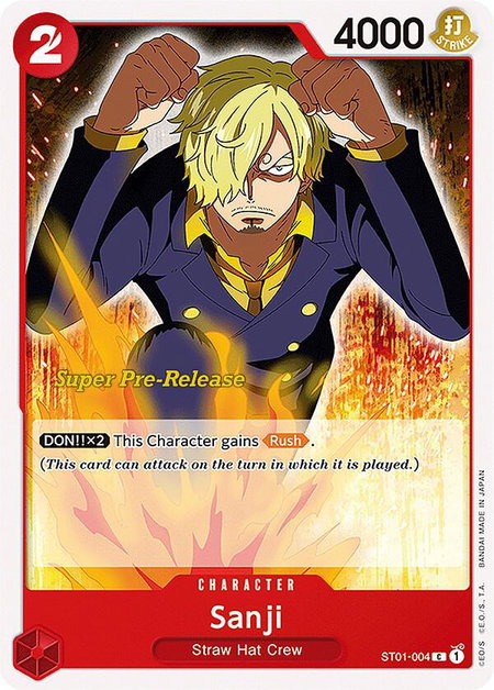 Sanji - Super Pre-Release Starter Deck 1: Straw Hat Crew One Piece trading card