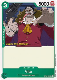 Vito - Super Pre-Release Starter Deck 2: Worst Generation (ST-02 PRE) #ST02-002 - Common One Piece Trading Card