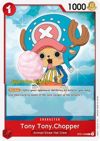 Tony Tony.Chopper - Super Pre-Release Starter Deck 1: Straw Hat Crew (ST-01 PRE) #ST01-006 - Common One Piece Trading Card