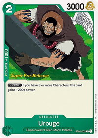 Urouge - Super Pre-Release Starter Deck 2: Worst Generation (ST-02 PRE) #ST02-003 - Common One Piece Trading Card