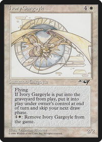 Ivory Gargoyle - Alliances (ALL) #5 - Rare Magic: The Gathering Trading Card