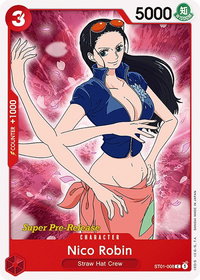 Nico Robin - Super Pre-Release Starter Deck 1: Straw Hat Crew (ST-01 PRE) #ST01-008 - Common One Piece Trading Card