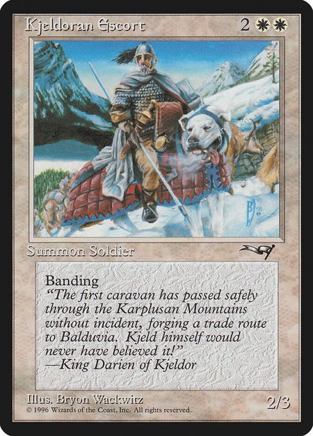 Kjeldoran Escort - Alliances Magic: The Gathering trading card