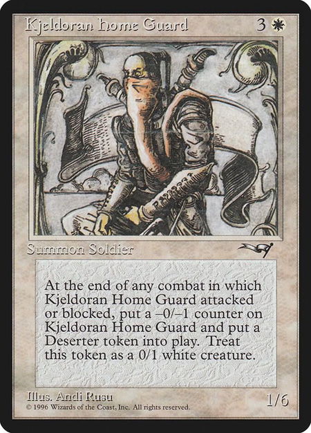 Kjeldoran Home Guard - Alliances Magic: The Gathering trading card