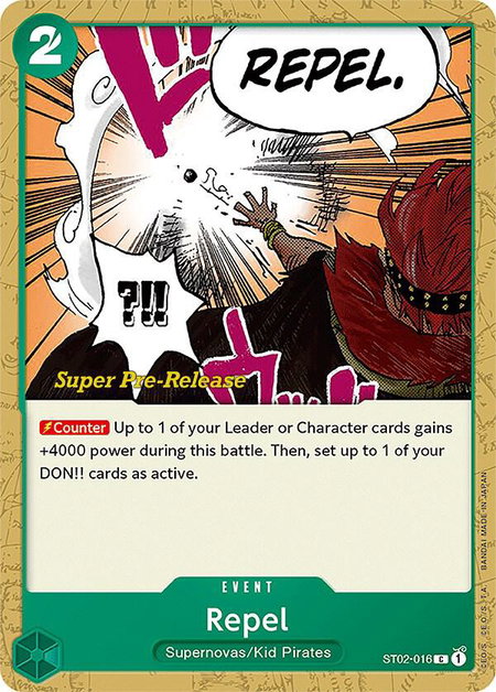 Repel - Super Pre-Release Starter Deck 2: Worst Generation One Piece trading card