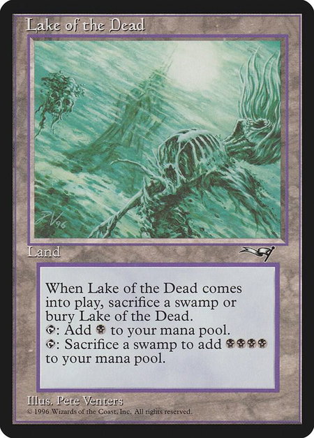 Lake of the Dead - Alliances Magic: The Gathering trading card