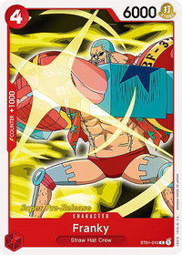 Franky - Super Pre-Release Starter Deck 1: Straw Hat Crew (ST-01 PRE) #ST01-010 - Common One Piece Trading Card