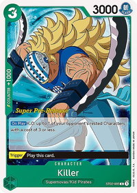 Killer - Super Pre-Release Starter Deck 2: Worst Generation (ST-02 PRE) #ST02-005 - Common One Piece Trading Card