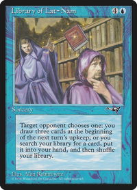 Library of Lat-Nam - Alliances (ALL) #31 - Rare Magic: The Gathering Trading Card