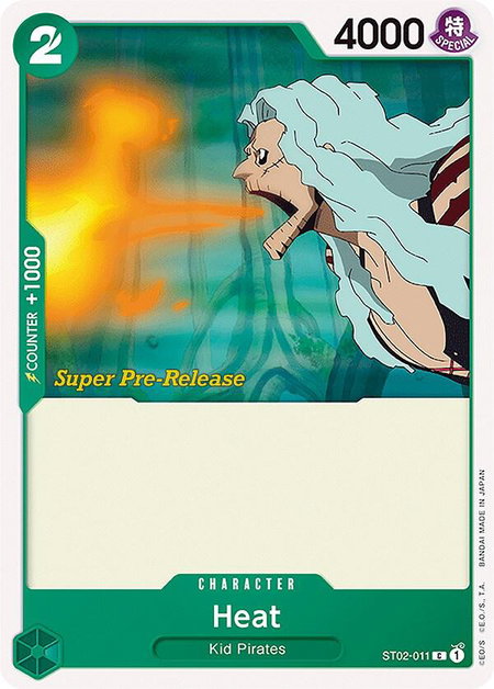 Heat - Super Pre-Release Starter Deck 2: Worst Generation One Piece trading card