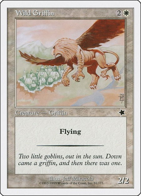 Wild Griffin - Starter 1999 Magic: The Gathering trading card