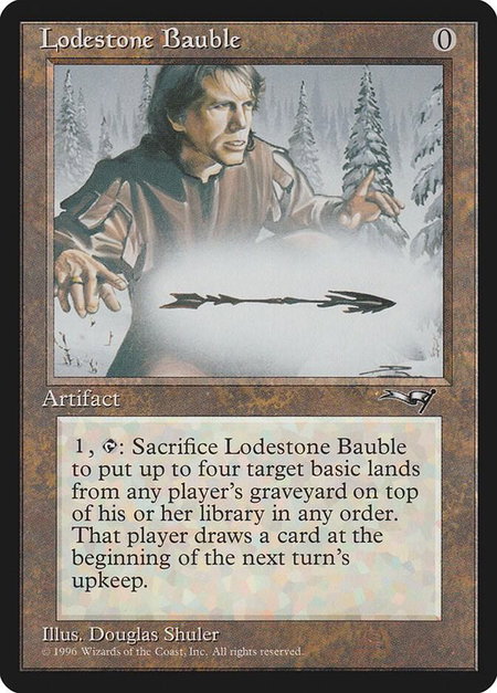 Lodestone Bauble - Alliances Magic: The Gathering trading card