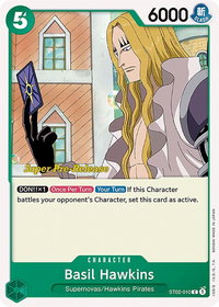 Basil Hawkins - Super Pre-Release Starter Deck 2: Worst Generation (ST-02 PRE) #ST02-010 - Common One Piece Trading Card
