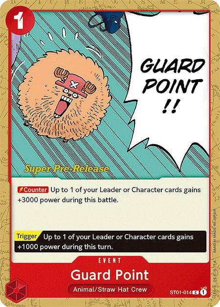 Guard Point - Super Pre-Release Starter Deck 1: Straw Hat Crew One Piece trading card